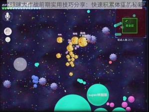 《球球大作战前期实用技巧分享：快速积累体重的秘籍》