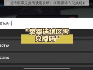 《绝区零兑换码使用攻略：在哪里输入兑换码》