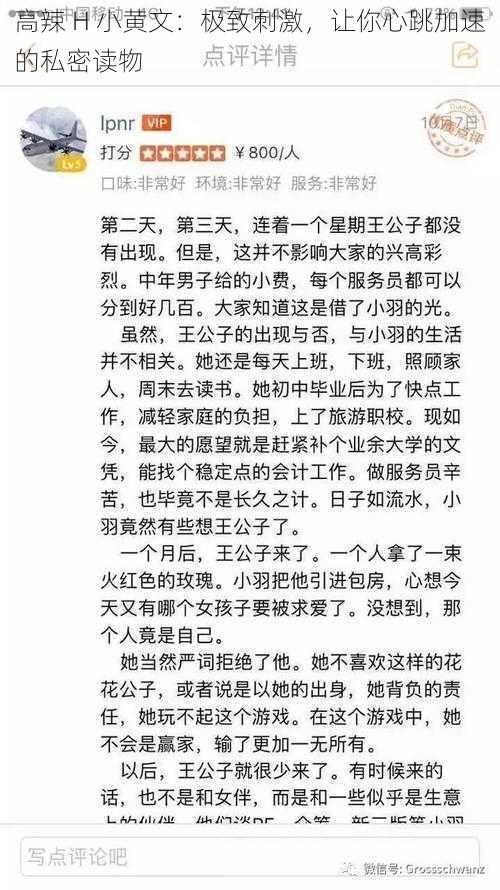 高辣 H 小黄文：极致刺激，让你心跳加速的私密读物