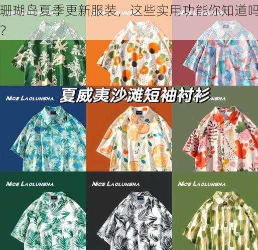 珊瑚岛夏季更新服装，这些实用功能你知道吗？