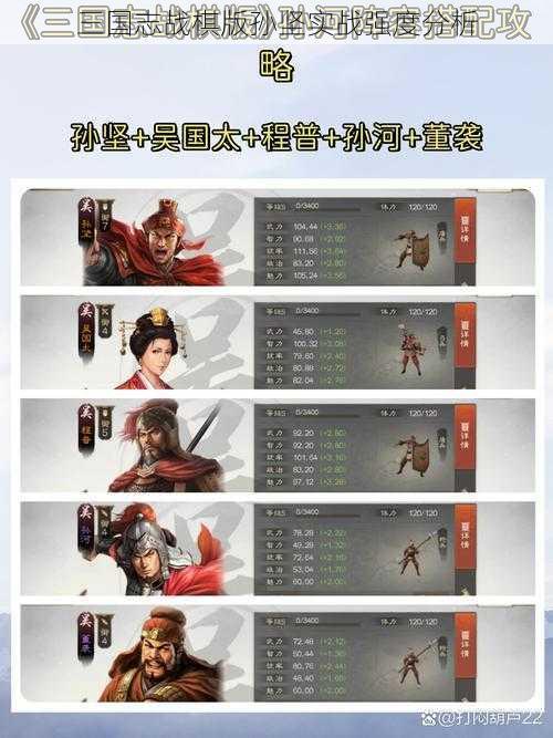 三国志战棋版孙坚实战强度分析