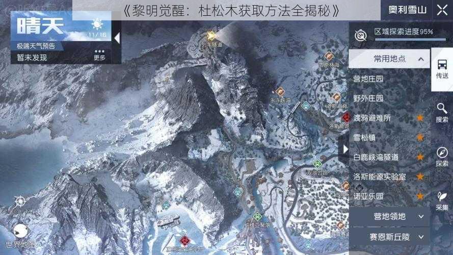 《黎明觉醒：杜松木获取方法全揭秘》