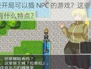 有哪些开局可以插 NPC 的游戏？这些游戏的 NPC 有什么特点？