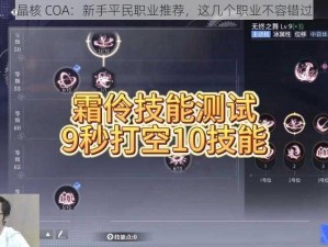 晶核 COA：新手平民职业推荐，这几个职业不容错过