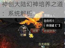 神创大陆幻神培养之道：系统解析