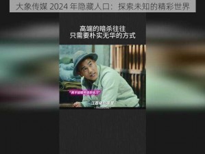 大象传媒 2024 年隐藏人口：探索未知的精彩世界