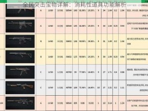 全民突击宝物详解：消耗性道具功能解析