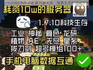 unturned PVP-PVE 服务器大全：探索无尽的游戏世界