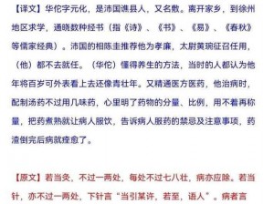 放开那三国之华佗深度解析：医术与策略融合的智慧探究