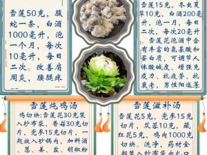 小森生活白玉雪莲粥菜谱配方介绍：神秘食材雪莲的独特魅力