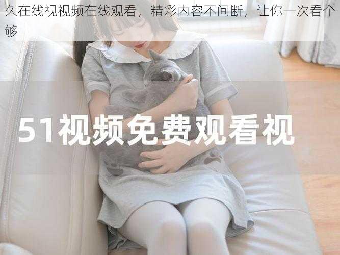 久在线视视频在线观看,精彩内容不间断,让你一次看个够