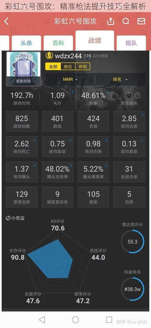 彩虹六号围攻：精准枪法提升技巧全解析