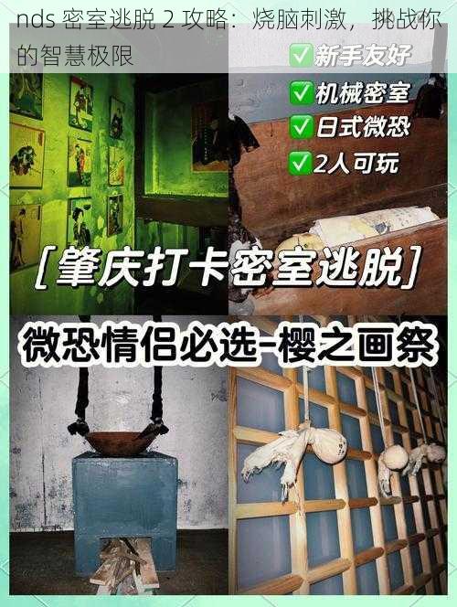 nds 密室逃脱 2 攻略：烧脑刺激，挑战你的智慧极限