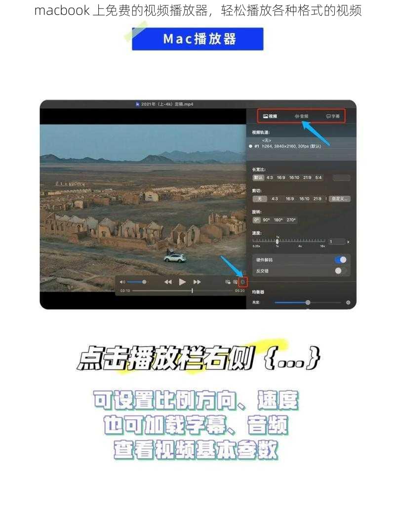 macbook 上免费的视频播放器，轻松播放各种格式的视频