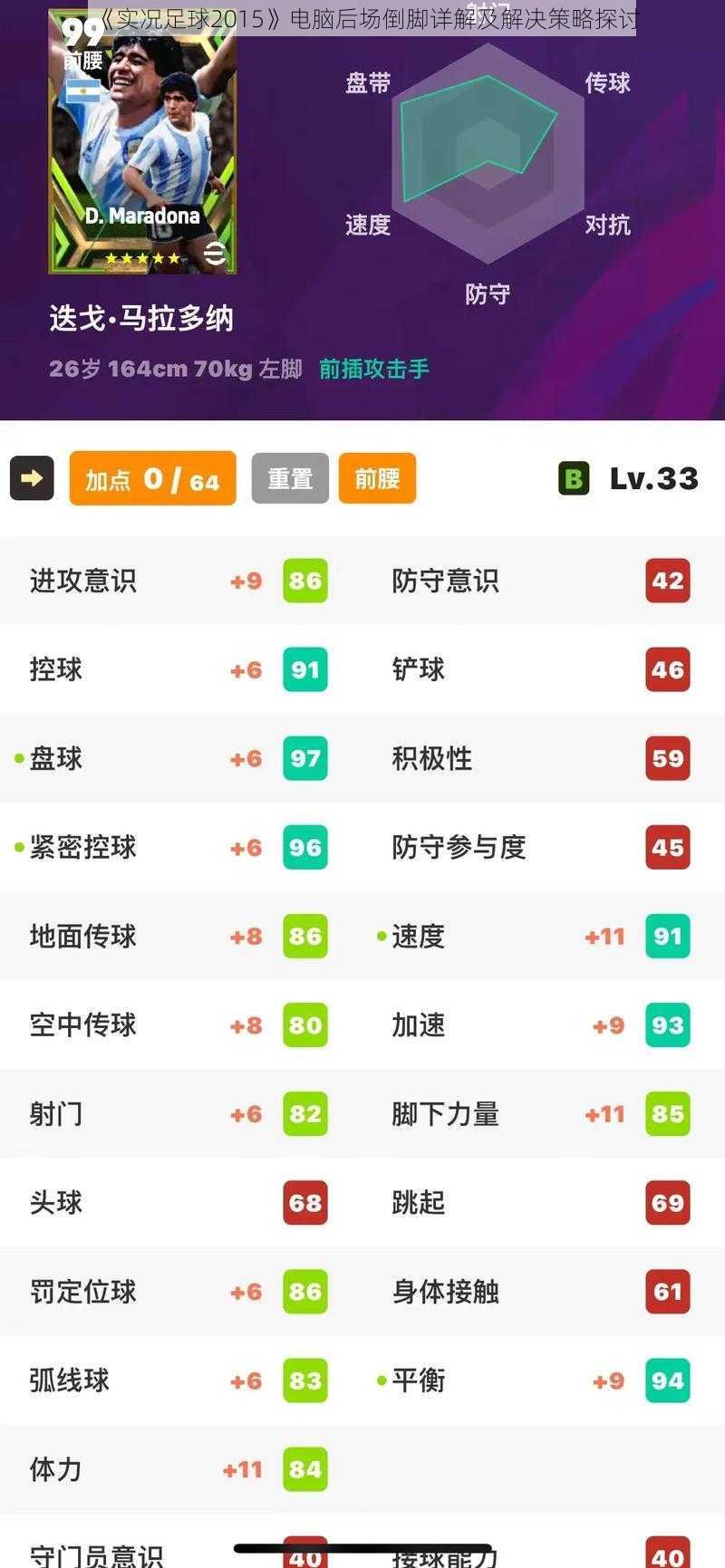 《实况足球2015》电脑后场倒脚详解及解决策略探讨