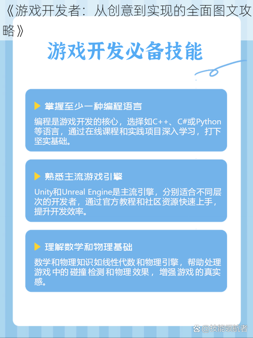 《游戏开发者：从创意到实现的全面图文攻略》