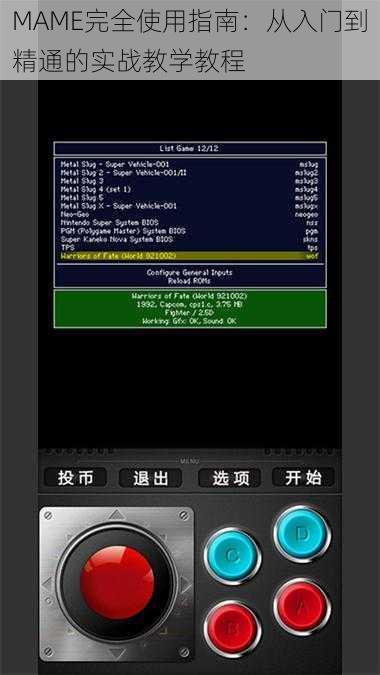 MAME完全使用指南：从入门到精通的实战教学教程