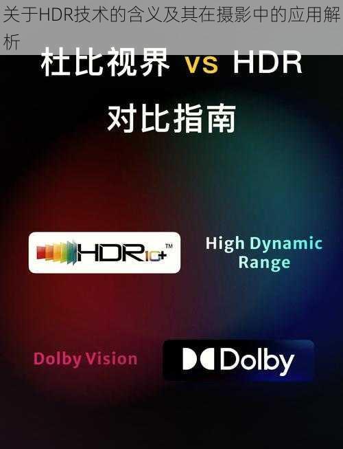 关于HDR技术的含义及其在摄影中的应用解析