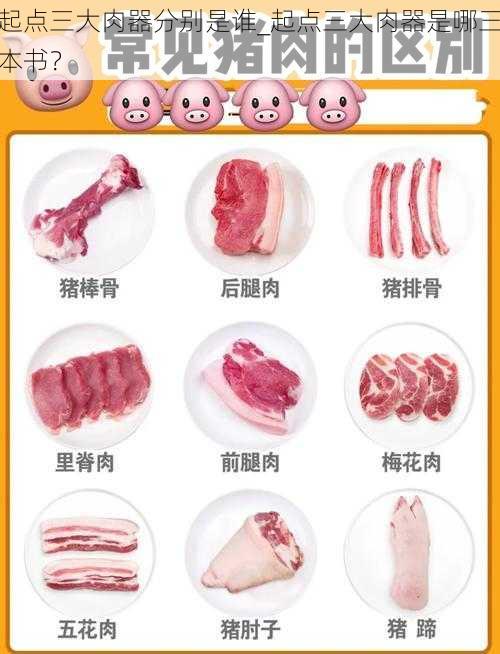 起点三大肉器分别是谁_起点三大肉器是哪三本书？