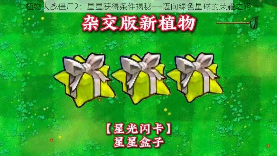 植物大战僵尸2：星星获得条件揭秘——迈向绿色星球的荣耀之路