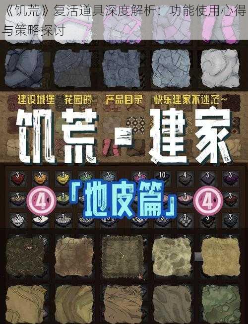 《饥荒》复活道具深度解析：功能使用心得与策略探讨