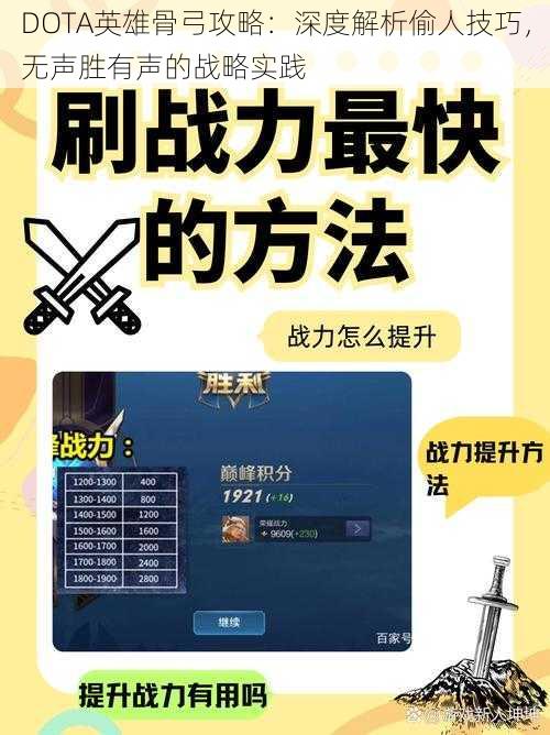 DOTA英雄骨弓攻略：深度解析偷人技巧，无声胜有声的战略实践