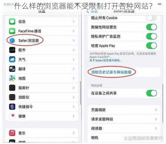 什么样的浏览器能不受限制打开各种网站？