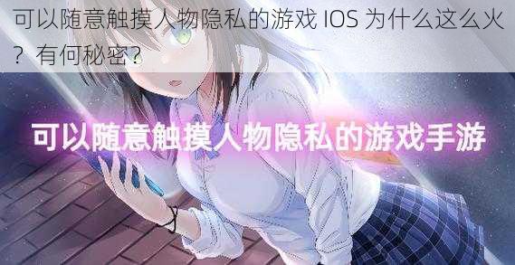 可以随意触摸人物隐私的游戏 IOS 为什么这么火？有何秘密？