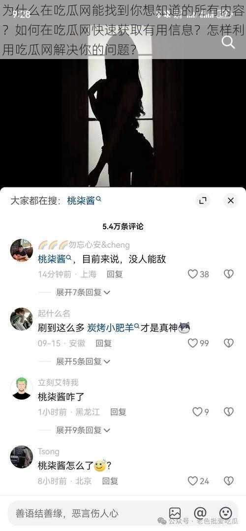 为什么在吃瓜网能找到你想知道的所有内容？如何在吃瓜网快速获取有用信息？怎样利用吃瓜网解决你的问题？