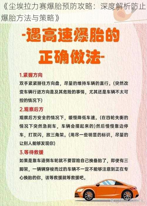 《尘埃拉力赛爆胎预防攻略：深度解析防止爆胎方法与策略》