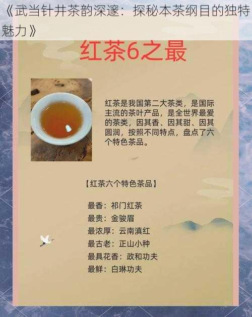 《武当针井茶韵深邃：探秘本茶纲目的独特魅力》