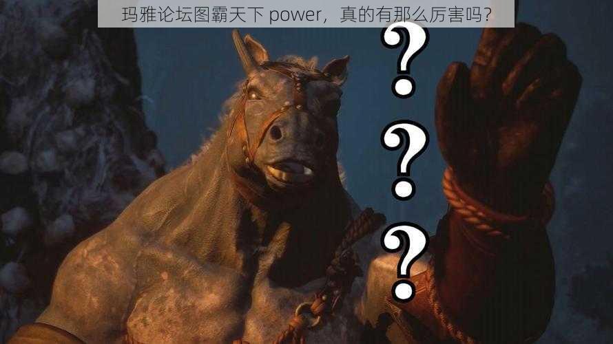 玛雅论坛图霸天下 power，真的有那么厉害吗？