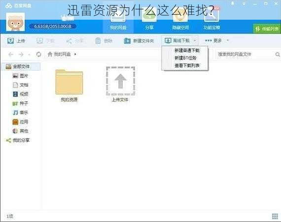 迅雷资源为什么这么难找？