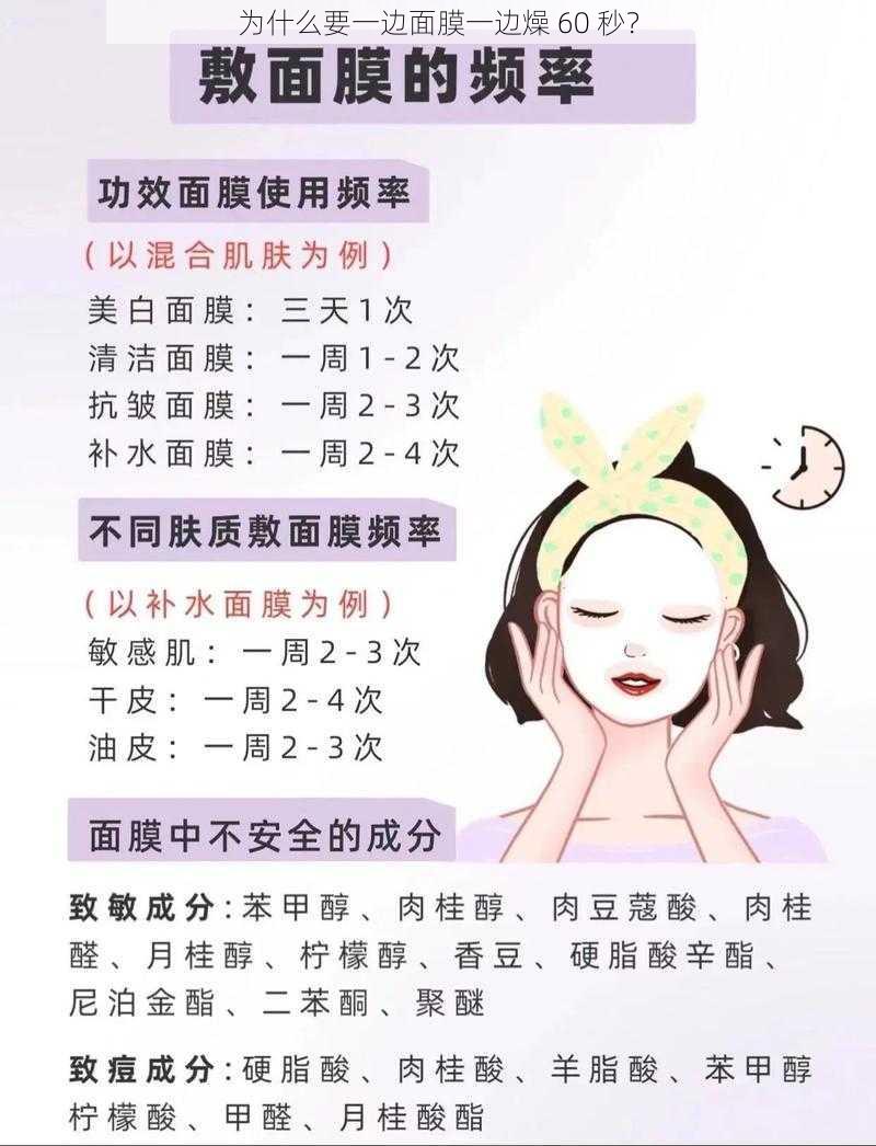 为什么要一边面膜一边燥 60 秒？