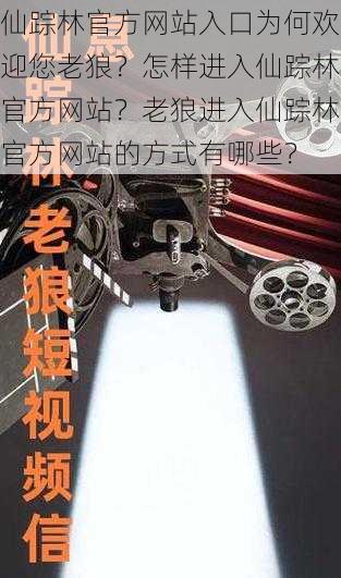 仙踪林官方网站入口为何欢迎您老狼？怎样进入仙踪林官方网站？老狼进入仙踪林官方网站的方式有哪些？