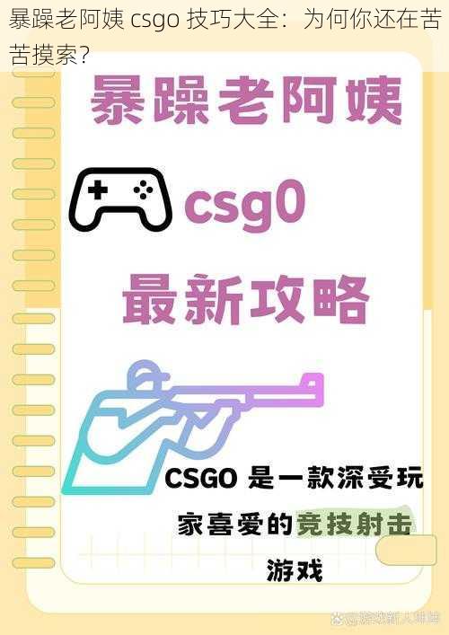 暴躁老阿姨 csgo 技巧大全：为何你还在苦苦摸索？