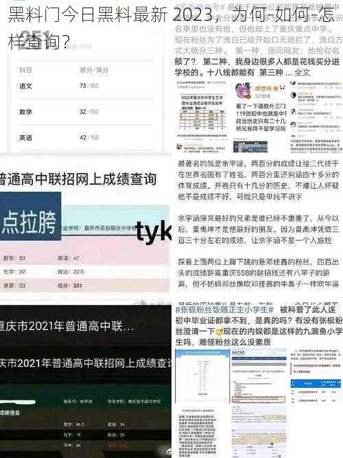 黑料门今日黑料最新 2023，为何-如何-怎样查询？