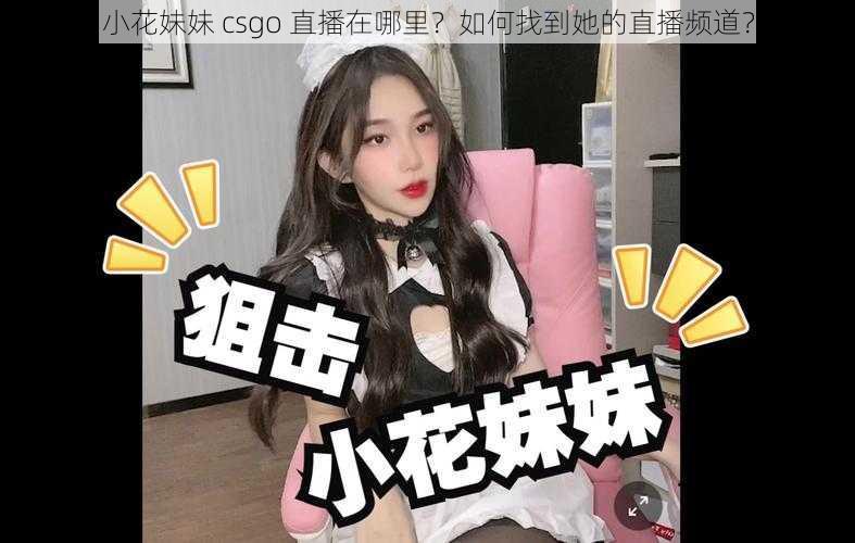 小花妹妹 csgo 直播在哪里？如何找到她的直播频道？