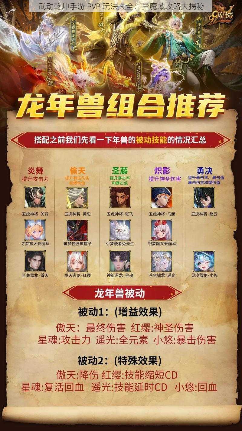 武动乾坤手游 PVP 玩法大全：异魔域攻略大揭秘