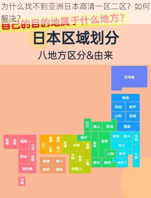 为什么找不到亚洲日本高清一区二区？如何解决？