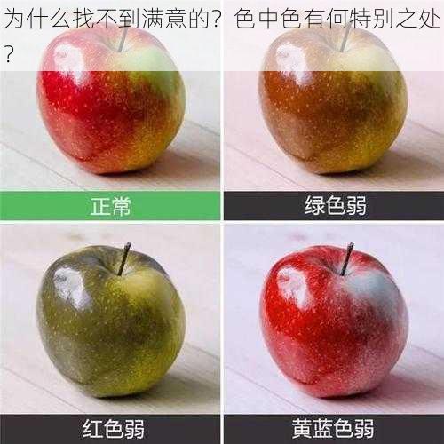 为什么找不到满意的？色中色有何特别之处？