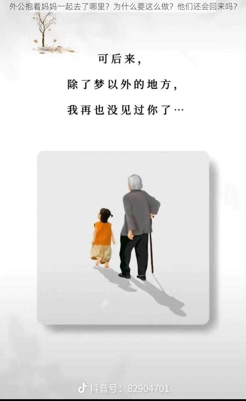 外公抱着妈妈一起去了哪里？为什么要这么做？他们还会回来吗？